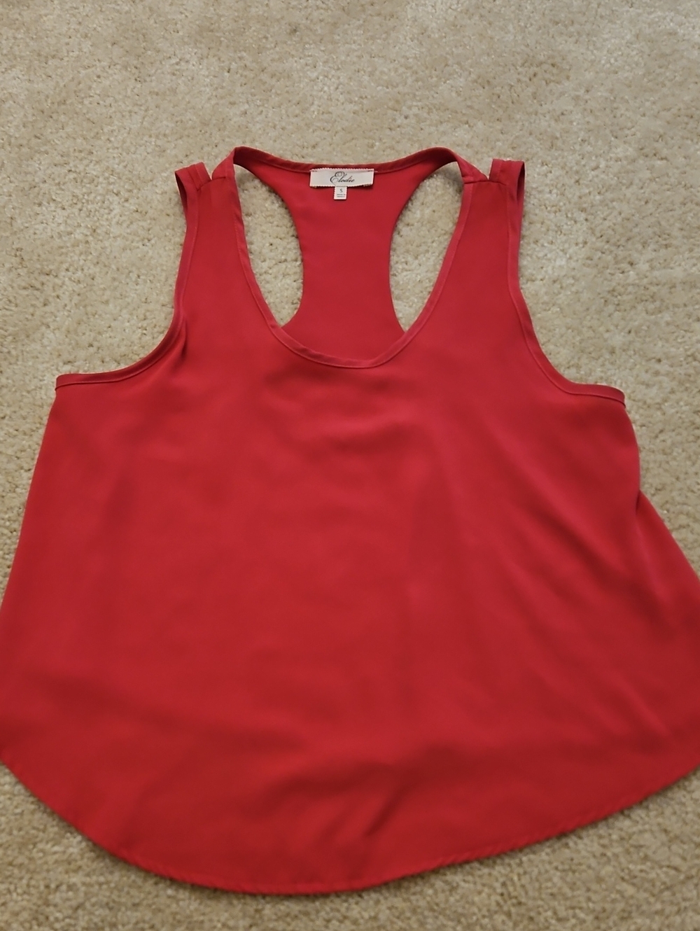 Red Racerback Tank Top by Ella